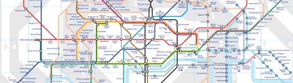 מפת הרכבת התחתית של לונדון - אייקון עיצובי