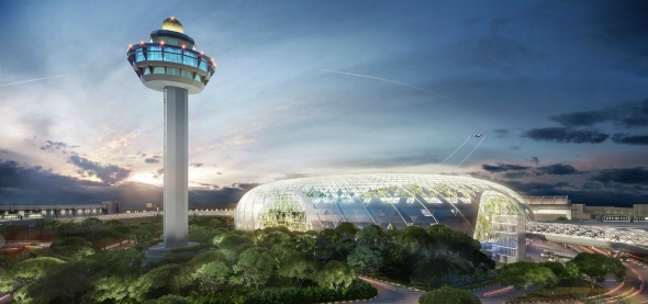 סינגפור - עיר בתוך גן כבר בשדה התעופה